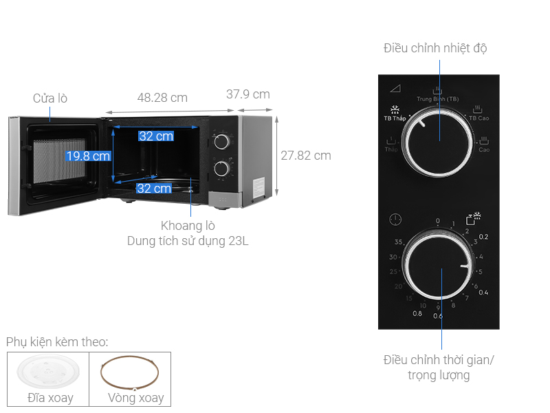 Lò vi sóng Electrolux EMM23KI9EBP 23 lít