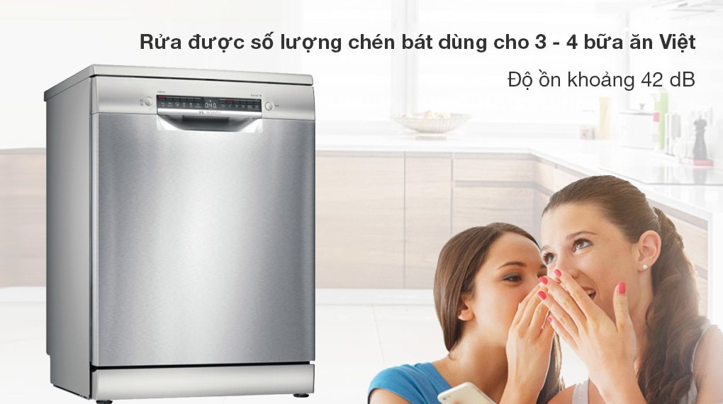 Máy rửa bát 14 bộ độc lập Bosch SMS4HMI07E