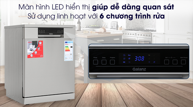 Máy rửa bát 15 bộ độc lập Galanz W60B1A401M-AE5(SS)