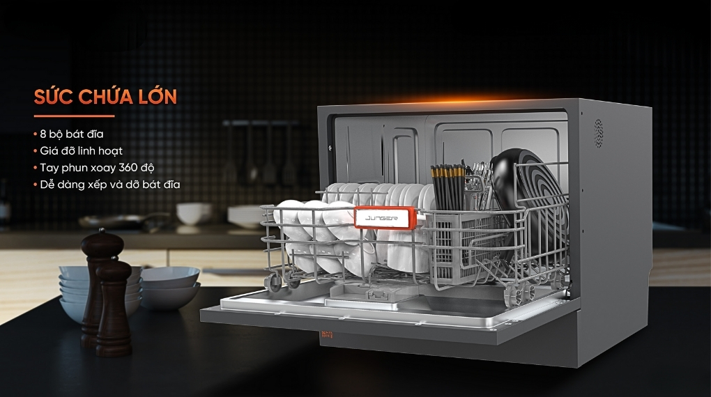Máy rửa bát mini Junger Leopard DWJ-063