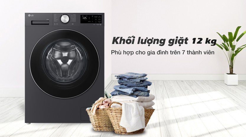 Máy giặt lồng ngang LG AI DD Inverter 12Kg FX1412N5G