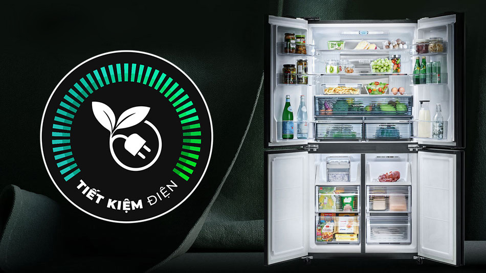 Tủ lạnh Sharp Inverter 525 lít SJ-FX610V-SL