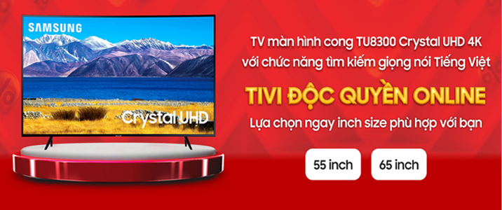 Siêu khuyến mãi Tivi Samsung 4K 65 TU8300